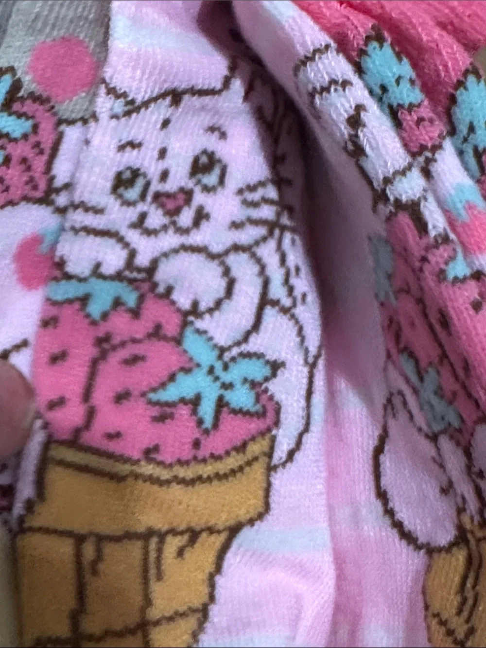 Sanrio Hello-Kitty No-Show Socks OR Strawberry Shortcake